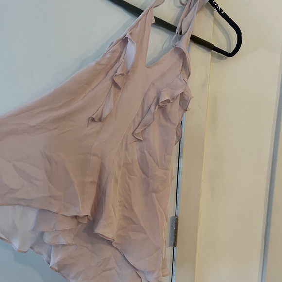 L’AGENCE SILK RUFFLE BLOUSE - Picture 4 of 5